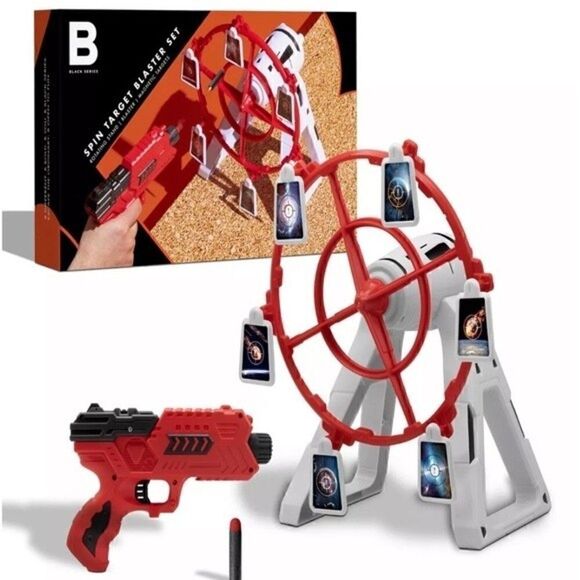 The Black Series Spin Target Blaster Set Rotating Desktop Arcade Game, toys New - Picture 1 of 13